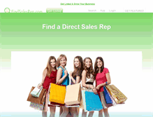 Tablet Screenshot of findsalesrep.com